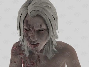 female zombie1 animations pack 3D Model