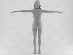 female zombie1 animations pack Modelo 3D