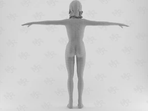 female zombie1 animations pack 3D Model