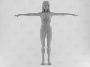 female zombie1 animations pack 3D Model
