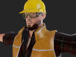 worker1 animations pack 3D Model