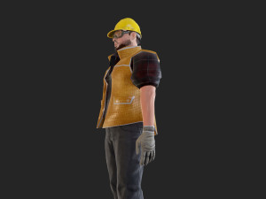 worker1 animations pack 3D Model