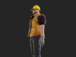 worker1 animations pack 3D Model