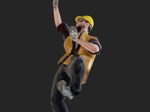 worker1 animations pack 3D Model