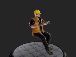 worker1 animations pack 3D Model