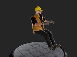 worker1 animations pack 3D Model
