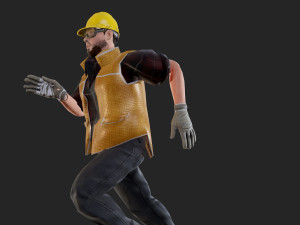 worker1 animations pack 3D Model