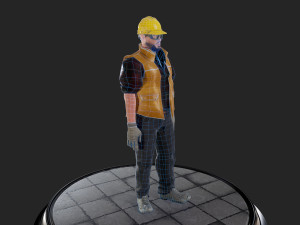worker1 animations pack 3D Model