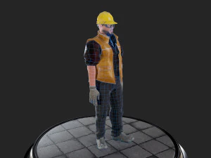 worker1 animations pack 3D Model
