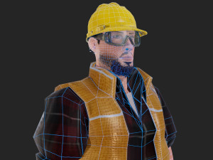 worker1 animations pack 3D Model