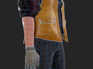 worker1 animations pack 3D Model