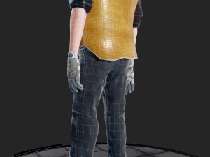worker1 animations pack 3D Model