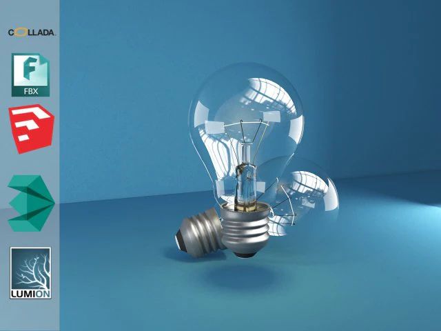 light bulb 3D Model .c4d .max .obj .3ds .fbx .stl .blend 
