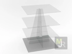 display stand pack 3D Model
