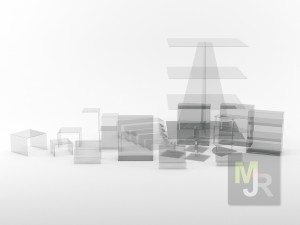 display stand pack 3D 模型