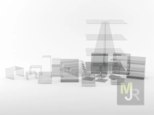 display stand pack 3D Model