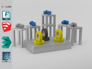 exhibition stands 3D 模型