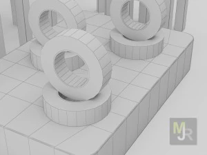 exhibition stands 3D Model