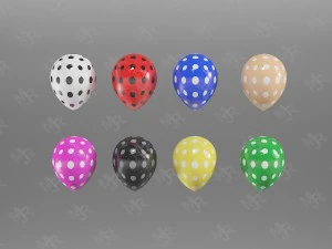 balloons pack textured 3D Model