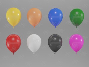 balloons pack textured 3D Model