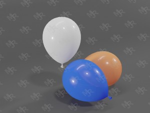 balloons pack textured 3D Model