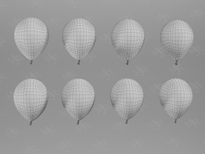 balloons pack textured 3D Model