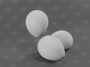 balloons pack textured 3D Model