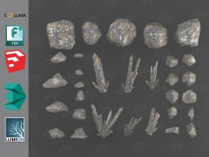 rocks pack1 Modelo 3D