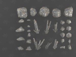 rocks pack1 Model 3D