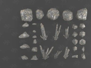 Steine ​​Pack1 3D Modell