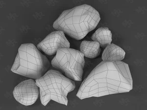 Steine ​​Pack1 3D Modell