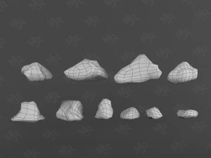 Steine ​​Pack1 3D Modell