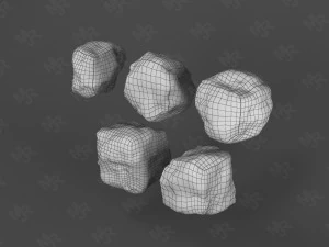 Steine ​​Pack1 3D Modell