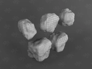 Steine ​​Pack1 3D Modell