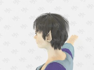 Elf woman1 Model 3D