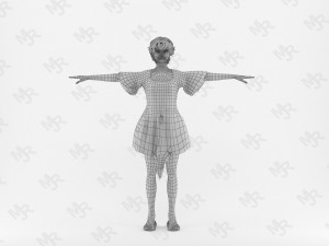 Elf woman1 Model 3D