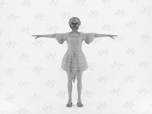 Mulher Elfa1 Modelo 3D