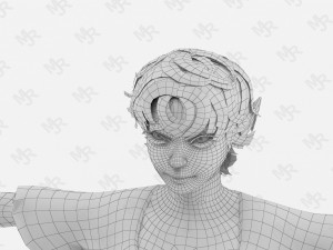 Elf woman1 Model 3D