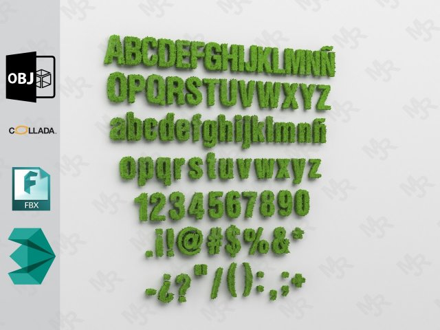 alphabet1 Modello 3D .c4d .max .obj .3ds .fbx .stl .blend 