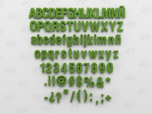 alphabet1 Modello 3D