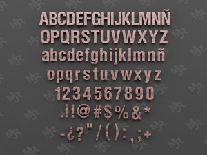alphabet1 Modello 3D