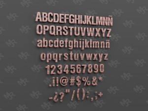 alphabet1 Modello 3D