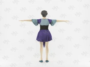 Elf woman animated pack 3D Model