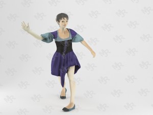 Elf woman animated pack 3D Модель
