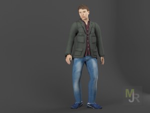 Young man1 animation pack 3D 모델