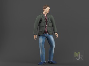 Young man1 animation pack 3D 모델
