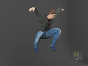 Young man1 animation pack 3D 모델