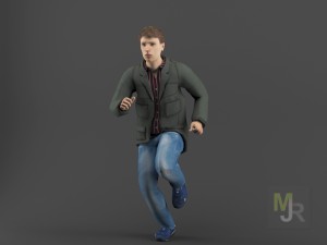 Young man1 animation pack 3D 모델