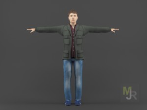 Young man1 animation pack 3D 모델