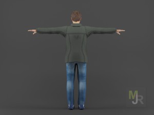 Young man1 animation pack 3D 모델